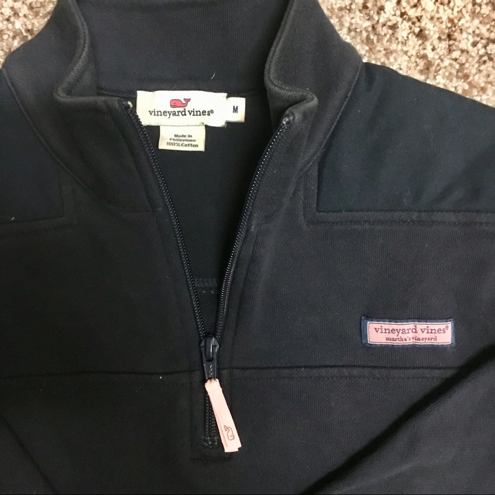 Girl’s Vineyard Vines Navy Quarterzip Sweatshirt